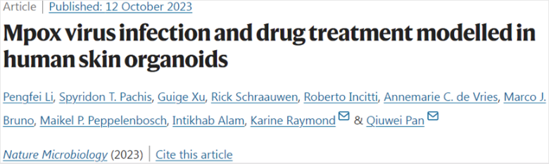 Nat Microbiol：實(shí)驗(yàn)室培育的人類(lèi)皮膚類(lèi)器官有助揭示猴痘病毒感染之謎
